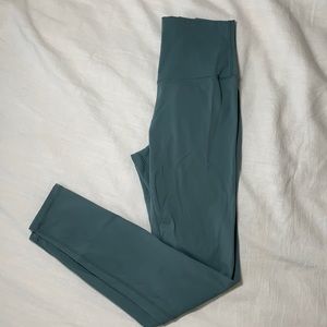 Green/grey leggings size small